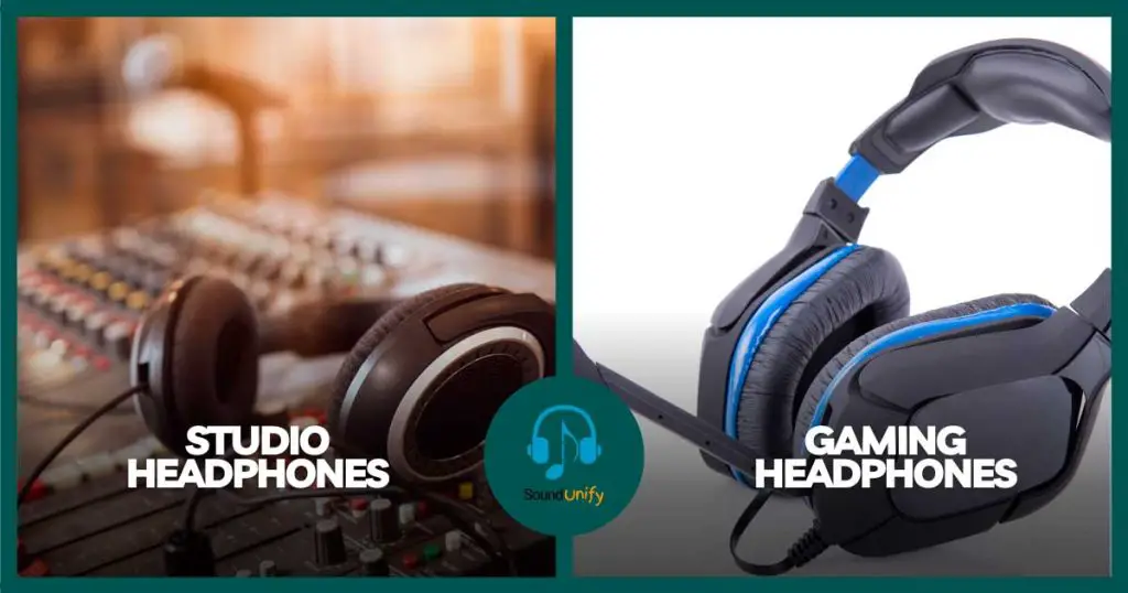 Comparison of Studio Headphones and Gaming Headsets for Mixing