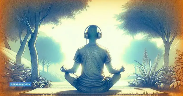 Meditating with Headphones