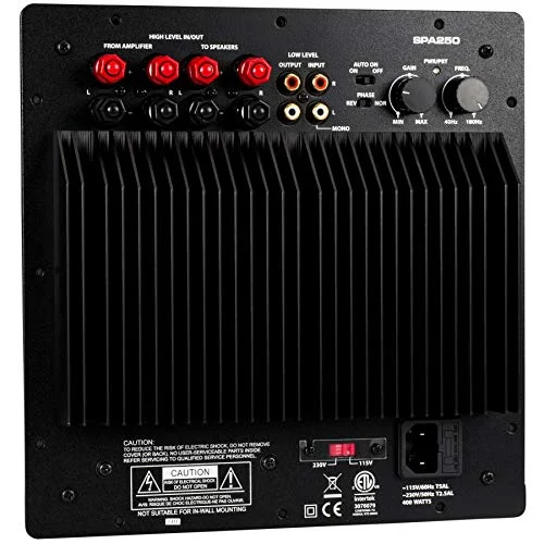 bass audio amplifier 250w
