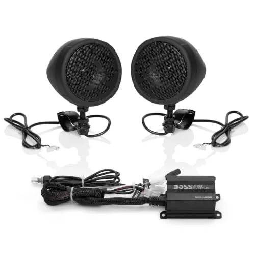 motorcycle amplifier and speakers