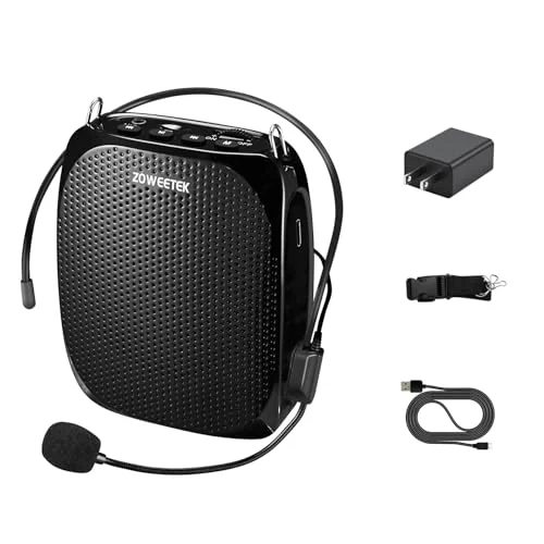 portable amplifier and microphone