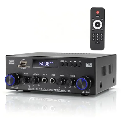 stereo amplifier with subwoofer output